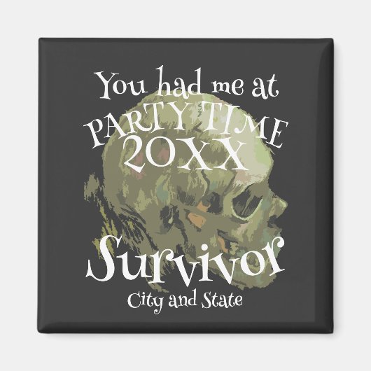 Feest 2024 Dans Mixer Tuin Feest Magneet (Voorkant)