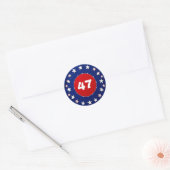 Feest 47 ronde sticker (Envelop)