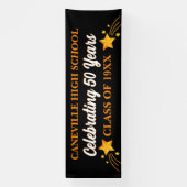 Feest! 50 jaar! 12 ft grote klasse reünie banner (Verticaal)