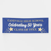 Feest! 50 jaar! 12 ft grote klasse reünie banner (Horizontaal)