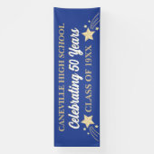 Feest! 50 jaar! 12 ft grote klasse reünie banner (Verticaal)