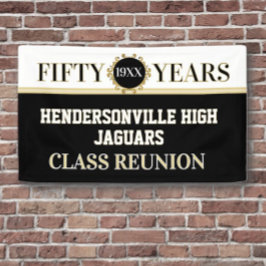 Feest! 50-jarig Reünie Viering Banner
