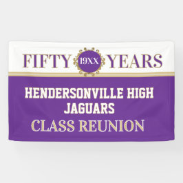 Feest! 50-jarig Reünie Viering Banner