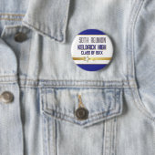 Feest! 50ste klasreünie aangepast  ronde button 5,7 cm (In situ)