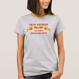 Feest! 50ste klasreünie aangepast  t-shirt