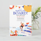 Feest Aan Boord Kaart (Staand voorkant)