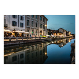 Feest aan het kanaal van Niviglio Foto Afdruk
