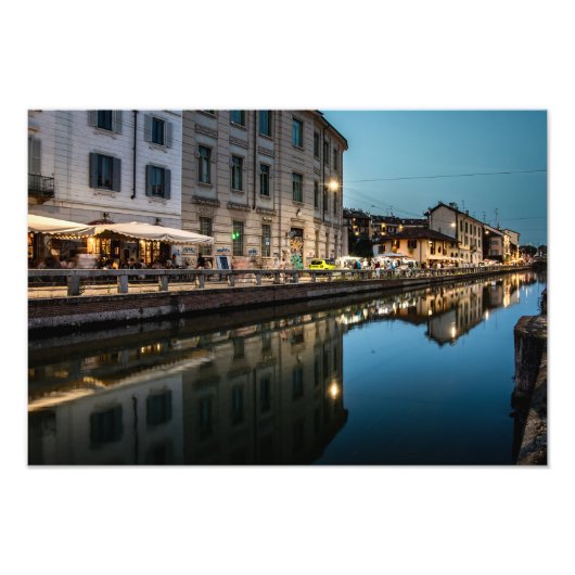 Feest aan het kanaal van Niviglio Foto Afdruk (Voorkant)