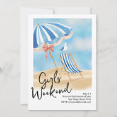 Feest aan het strand kaart (Voorkant)