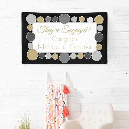 feest! Aangepast verloving banner!! Spandoek (Insitu)