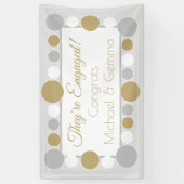 feest! Aangepast verloving banner!! Spandoek (Verticaal)
