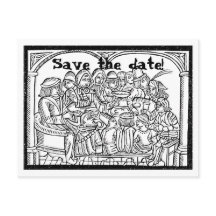 Feest - aanpasbaar save the date briefkaart