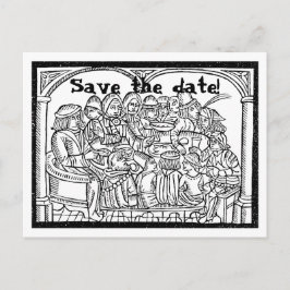 Feest - aanpasbaar save the date briefkaart