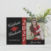 Feest Afstuderen met foto Kaart (Staand voorkant)
