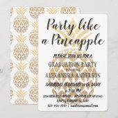 Feest als een ananas 2019 Graduation Party Kaart (Voorkant / Achterkant)