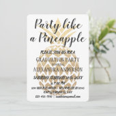 Feest als een ananas 2019 Graduation Party Kaart (Staand voorkant)