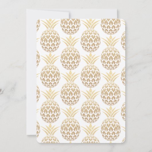 Feest als een ananas 21e verjaardag uitnodiging (Achterkant)