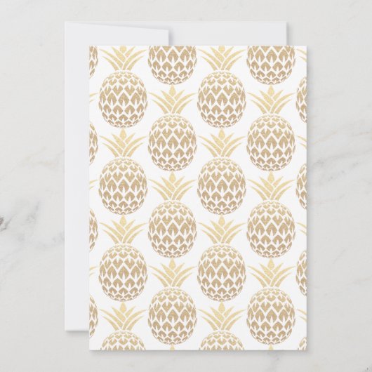 Feest als een ananas 40ste verjaardag uitnodiging (Achterkant)