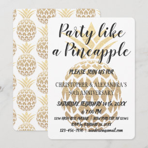 Feest als een Ananas 50ste Huwelijksverjaardag Kaart