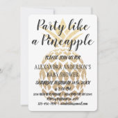 Feest als een ananas Baby shower Kaart (Voorkant)