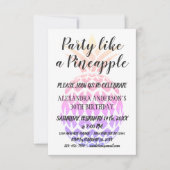 Feest als een ananas elke leeftijd Verjaardagsuitn Kaart (Voorkant)