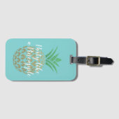 Feest als een ananas tropische reis bagagelabel (Voorkant (horizontaal))