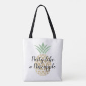 Feest als een ananas verjaardag of bruiloft tote bag (Achterkant)