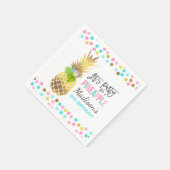 Feest als een ananas verjaardagsfeestje servet (Hoek)
