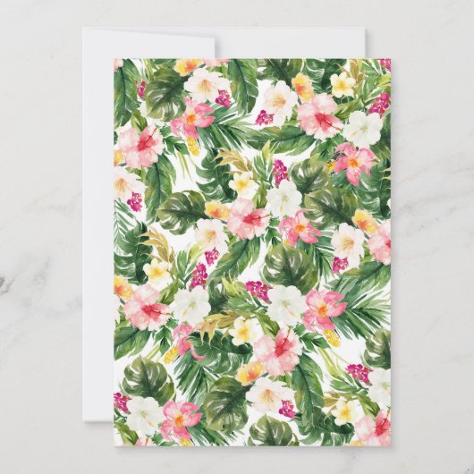 Feest als een ananas verjaardagsuitnodiging kaart (Achterkant)