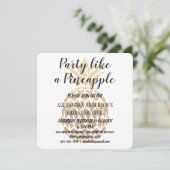 Feest als een ananas Vrijgezellenfeest Kaart (Staand voorkant)