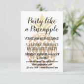 Feest als een ananas vrijgezellenfeest kaart (Staand voorkant)