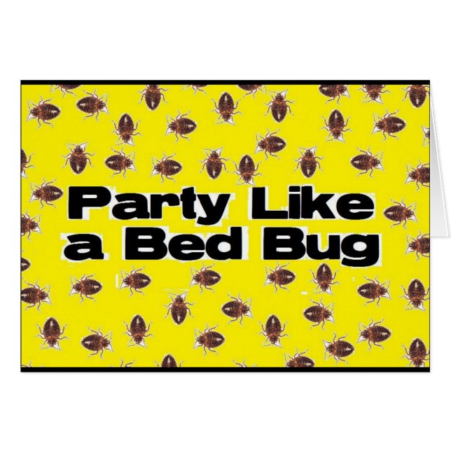 Feest als een bed bug (Voorkant Horizontaal)