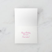 Feest als een Brownie Verjaardag Kaart (Roze) (Binnen)