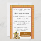 Feest als een dierenleeuw met Pet verjaardag Kaart (Achterkant)