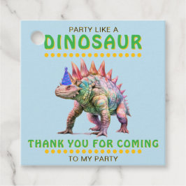 Feest als een dinosaurus Dank u gepersonaliseerd Bedankjes Labels