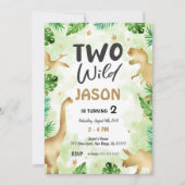 Feest als een dinosaurus, Dinosaurus Verjaardag Kaart (Voorkant)