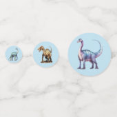 Feest als een dinosaurus 🦕 Verjaardagsdecoratie Confetti (Achterkanten)
