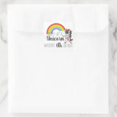 Feest als een eenhoorn verjaardag vierkante sticker (Tas)