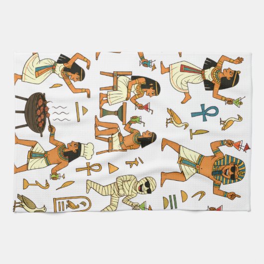 Feest als een Egyptenaar Theedoek (Horizontaal)