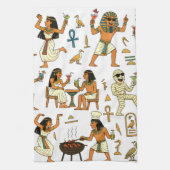 Feest als een Egyptenaar Theedoek (Verticaal)