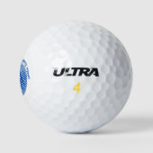Feest als een golfer golfballen (Logo)