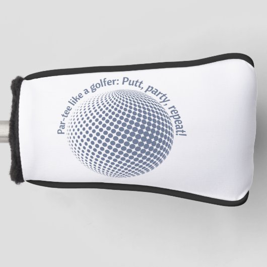 Feest als een golfer golfheadcover (Voorkant)