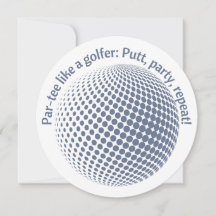 Feest als een golfer