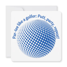 Feest als een golfer