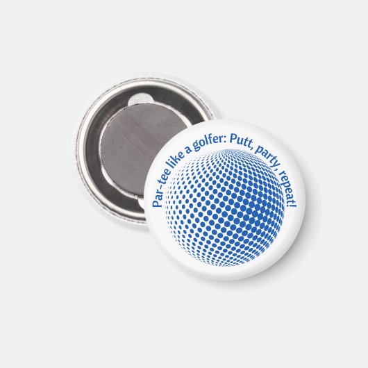 Feest als een golfer magneet (Voorkant / Achterkant)
