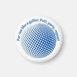 Feest als een golfer magneet