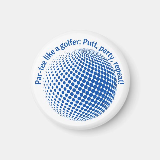 Feest als een golfer magneet (Voorkant)