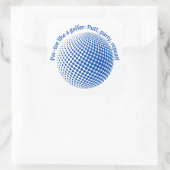 Feest als een golfer vierkante sticker (Tas)