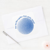 Feest als een golfer vierkante sticker (Envelop)