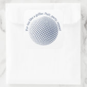Feest als een golfer vierkante sticker (Tas)